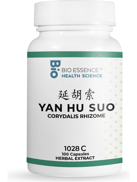 Bio Essence Health Science, Yan Hu Suo, Corydalis, 5:1 Extract Capsules, 100 Capsules