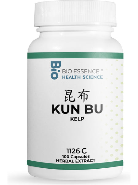 Bio Essence Health Science, Kun Bu, Eckloniae Thallus, 5:1 Extract Capsules, 100 Capsules