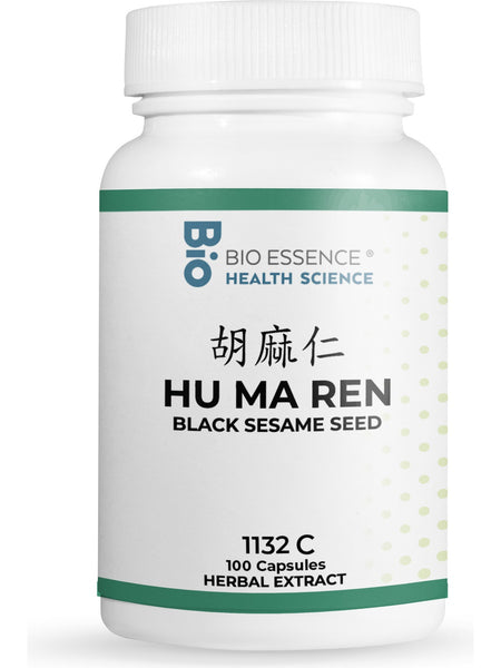 Bio Essence Health Science, Hu Ma Ren, Black Sesame, 5:1 Extract Capsules, 100 Capsules