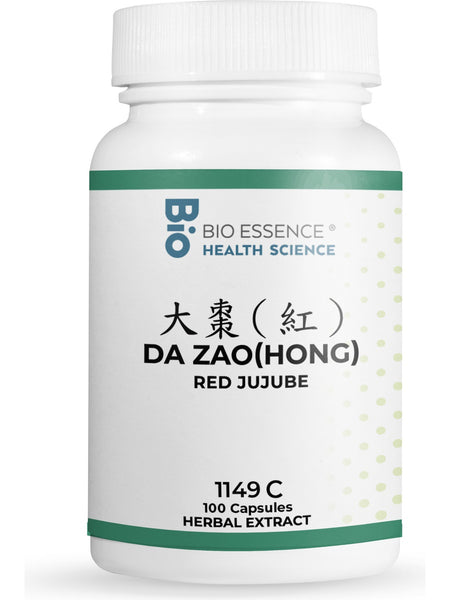 Bio Essence Health Science, Hong Zao, Red Jujube, 5:1 Extract Capsules, 100 Capsules