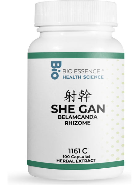 Bio Essence Health Science, She Gan, Belamcanda Rhizome, 5:1 Extract Capsules, 100 Capsules