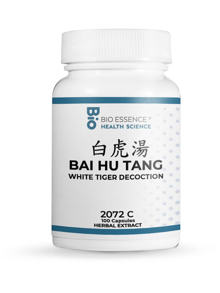 Bio Essence Health Science, Bai Hu Tang, Gypsum Decoction, 100 Capsules