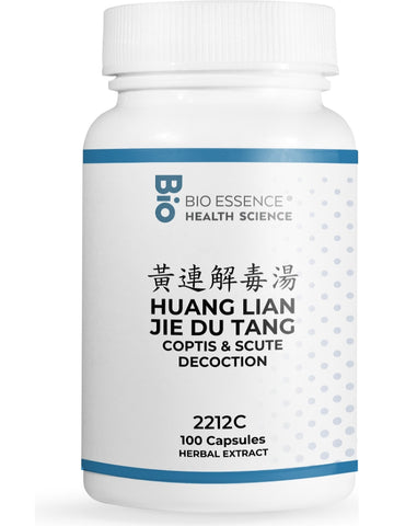 Bio Essence Health Science, Huang Lian Jie Du Tang, Coptis & Scute Decoction, 100 Capsules