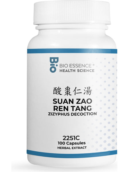 Bio Essence Health Science, Suan Zao Ren Tang, Zizyphus Decoction, 100 Capsules