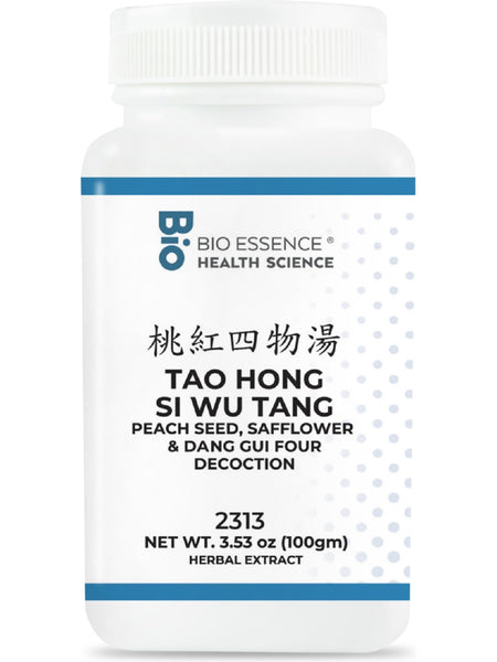 Bio Essence Health Science, Tao Hong Si Wu Tang, Peach Seed, Safflower & Dong Gui Four Decoction, Granules, 100 grams