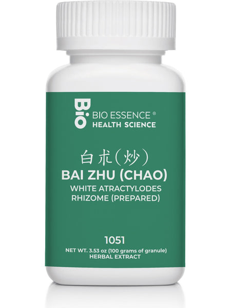 Bio Essence Health Science, Bai Zhu (Chao), White Atractylodes Root (Prepared), 5:1 Extract Granules, 100 grams