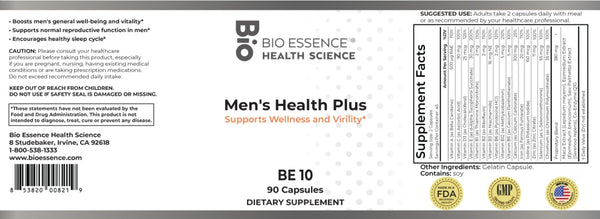 Bio Essence Health Science, Men's Health Plus, 90 Capsules