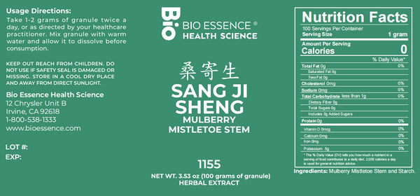 Bio Essence Health Science, Sang Ji Sheng, Mulberry Mistletoe Stem, 5:1 Extract Granules, 100 grams