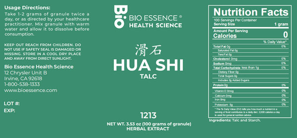 Bio Essence Health Science, Hua Shi, Talcum, 5:1 Extract Granules, 100 grams