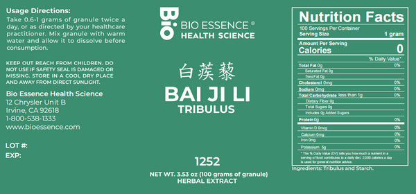 Bio Essence Health Science, Bai Ji Li, Tribulus Fruit, 5:1 Extract Granules, 100 grams