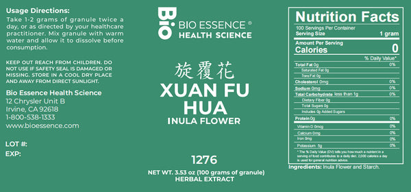 Bio Essence Health Science, Xuan Fu Hua, Inula Flower, 5:1 Extract Granules, 100 grams