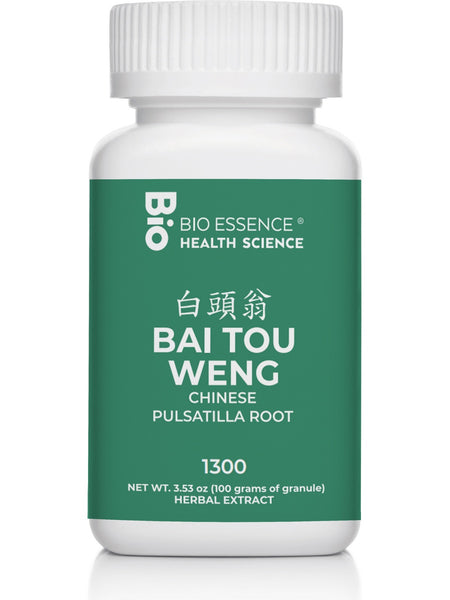 Bio Essence Health Science, Bai Tou Weng, Chinese Pulsatilla, 5:1 Extract Granules, 100 grams