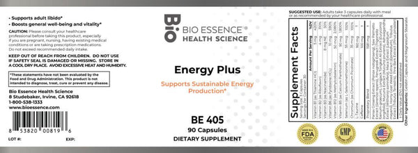 Bio Essence Health Science, Energy Plus, 90 Capsules