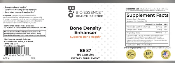 Bio Essence Health Science, Bone Density Enhancer, 150 Capsules