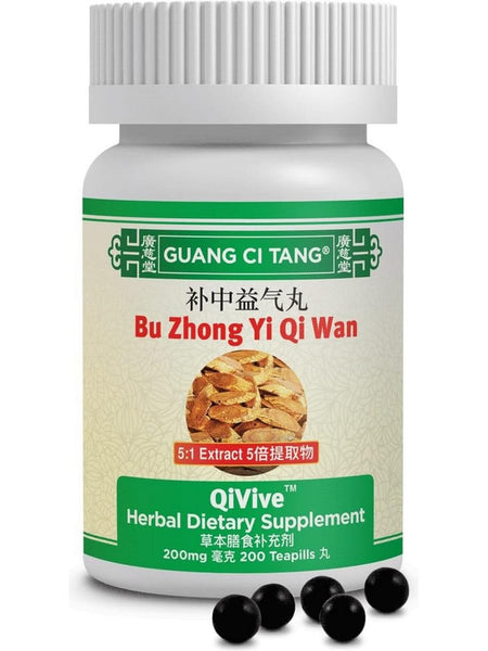 Guang Ci Tang, Bu Zhong Yi Qi Wan, QiVive, 200 mg, 200 Teapills