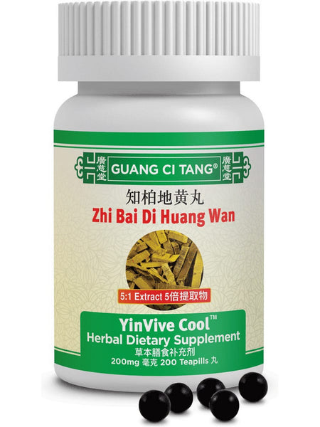 Guang Ci Tang, Zhi Bai Di Huang Wan, YinVive Cool, 200 mg, 200 Teapills