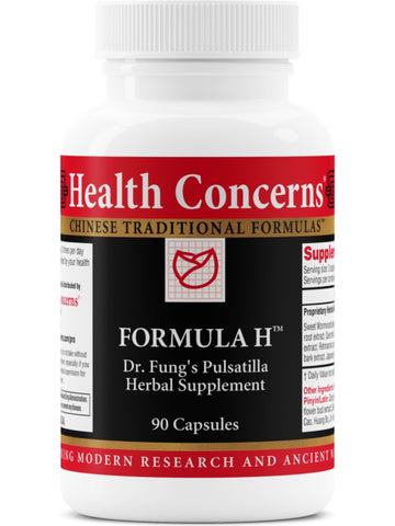 Formula H, 90 ct, Health Concerns