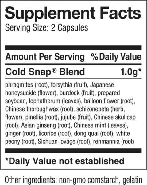 Snap Dynasty Herb Company, Cold Snap, 120 caps