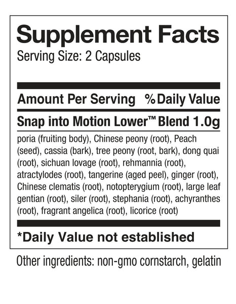 Snap Dynasty Herb Company, Snap Into Motion Lower, 60 Capsules