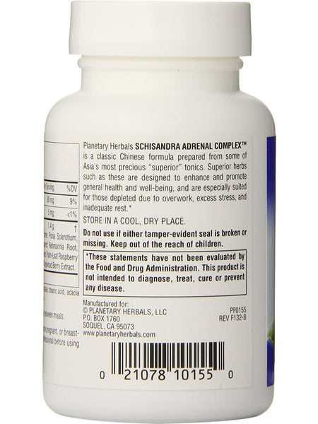 Planetary Herbals, Schisandra Adrenal Complex™ 710 mg, 60 Tablets