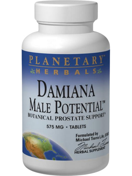 Planetary Herbals, Damiana Male Potential™ 575 mg, 45 Tablets