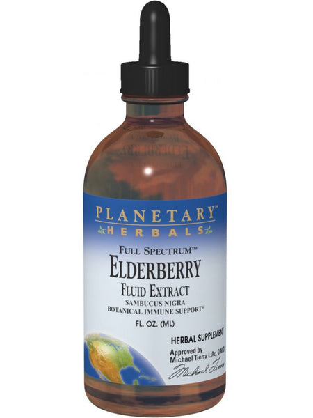 Planetary Herbals, Elderberry Fluid Extract, Full Spectrum, 4 fl oz