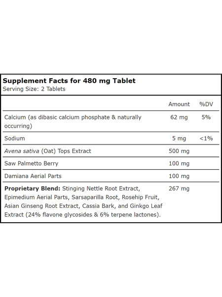 Planetary Herbals, Avena Sativa Oat Complex™ for Men 480 mg, 100 Tablets