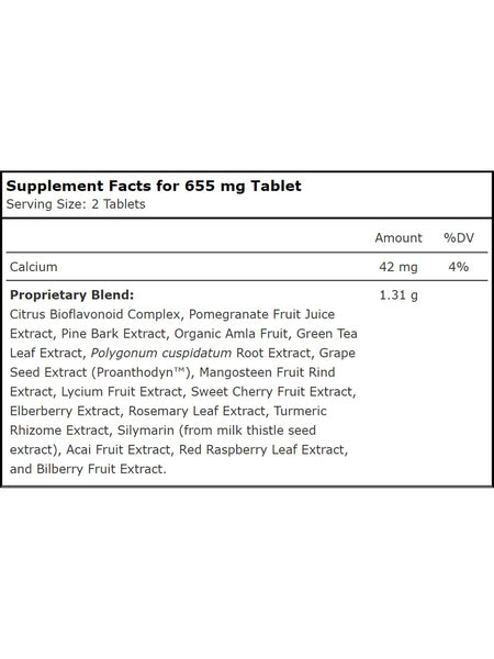 Planetary Herbals, PlantiOxidants™ 655 mg, 60 Tablets