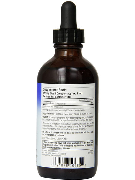 Planetary Herbals, Lomatium, Full Spectrum, 4 fl oz