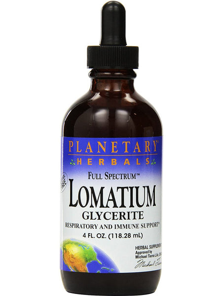 Planetary Herbals, Lomatium Glycerite, Full Spectrum, 4 fl oz