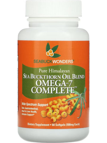 SeabuckWonders, Sea Buckthorn Oil Blend, Omega-7 Complete, 60 Softgels