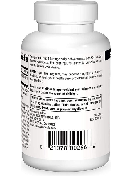 Source Naturals, Dibencozide Coenzymated™ B-12 10000 mcg, 120 lozenges