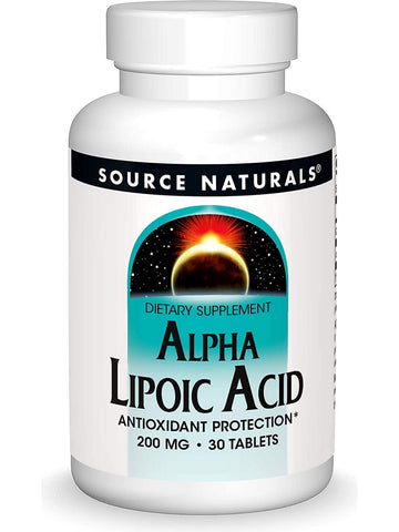 Source Naturals, Alpha Lipoic Acid 200 mg, 30 tablets