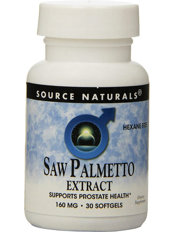 Source Naturals, Saw Palmetto Extract 160 mg, 30 softgels