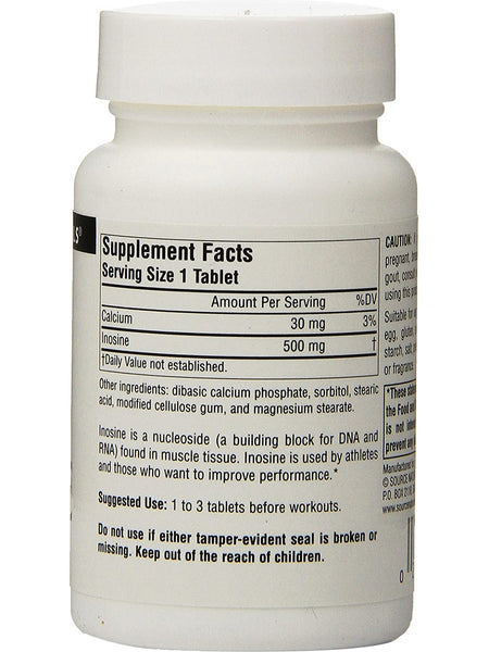 Source Naturals, Inosine 500 mg, 60 tablets