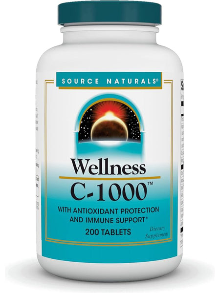 Source Naturals, Wellness C-1000, 200 ct