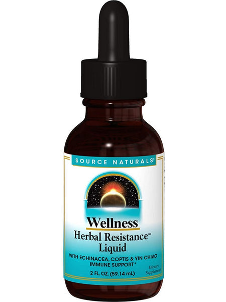 Source Naturals, Wellness Herbal Resistance™ Liquid Standard Formula, 2 fl oz