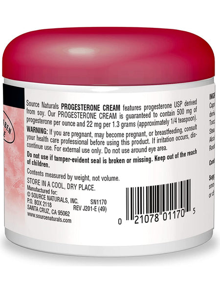 Source Naturals, Progesterone Cream, Eternal Woman™ Jar, 4 oz