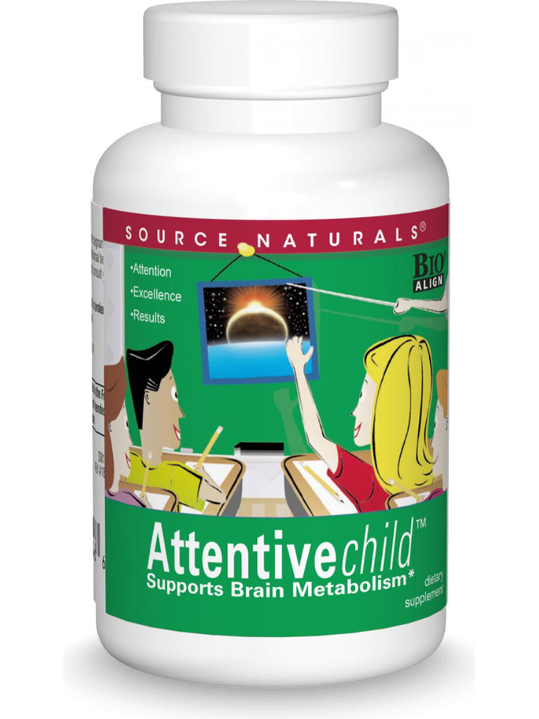 Source Naturals, Attentive Child Bio-Aligned, 60 ct