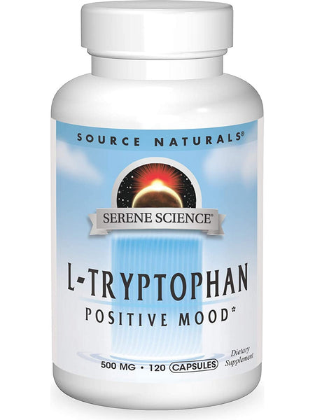 Source Naturals, Serene Science® L-Tryptophan 500 mg, 120 capsules