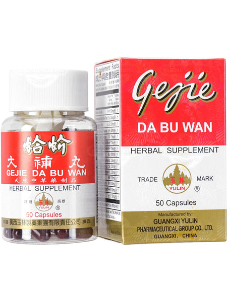 Solstice, Yulin Brand, Gejie Da Bu Wan, 50 capsules