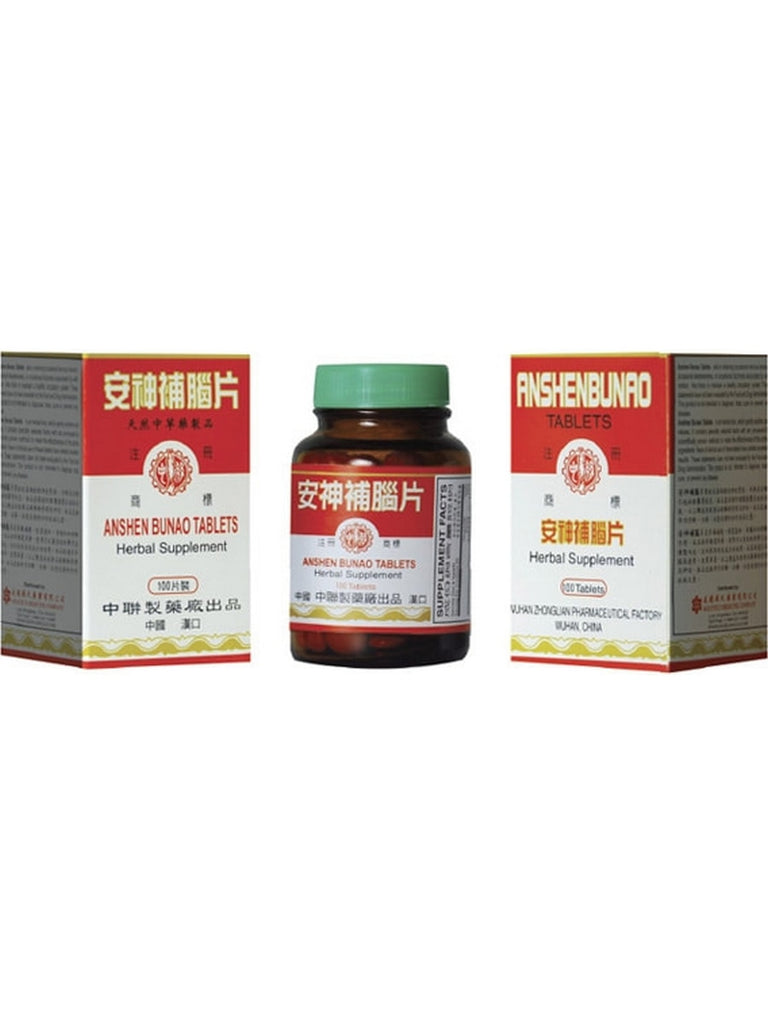 Solstice, Zhong Lian Brand, Anshen Bunao, 100 ct, 100 tablets