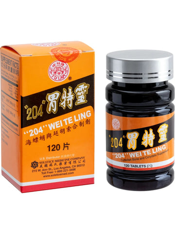 Solstice, 204 Wei Te Ling-Cuttlefish Bone And Corydalis Supplement, 120 tablets