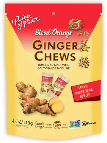 Prince Of Peace, Ginger Chews with Blood Orange, 4 oz