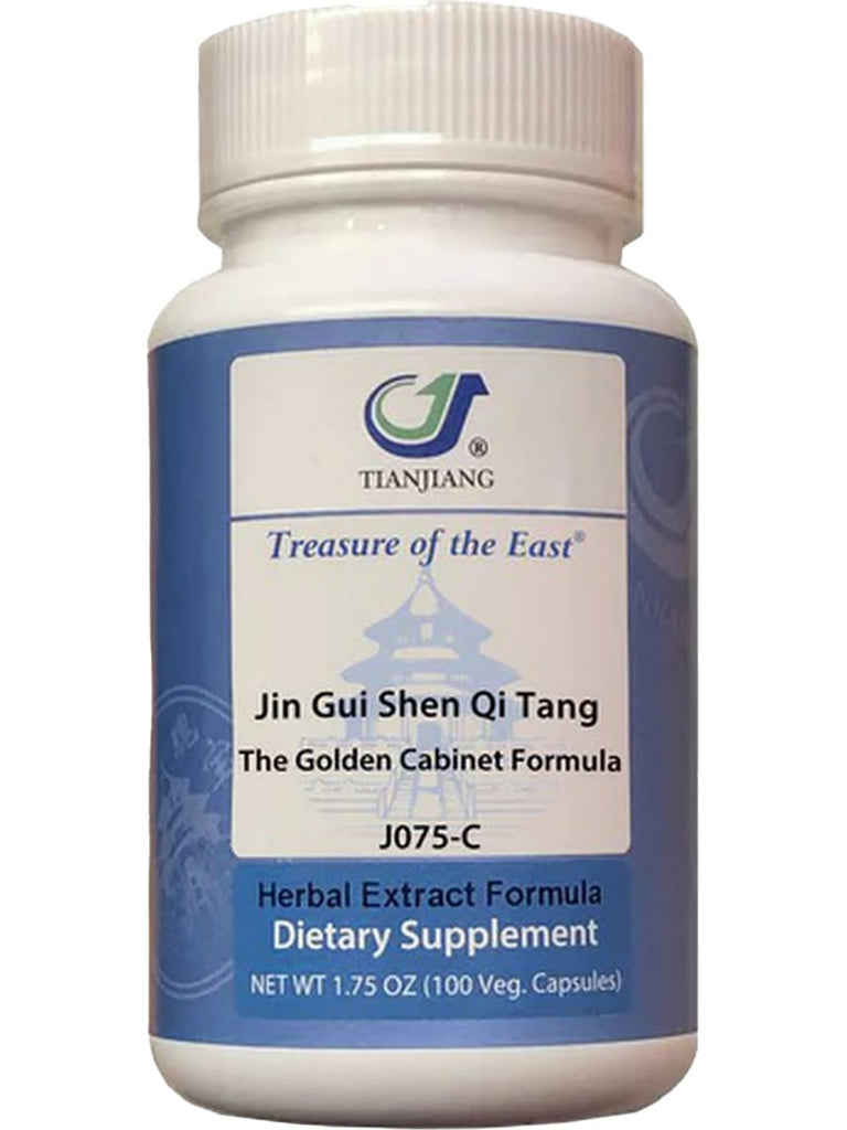 Treasure of the East, Jin Gui Shen Qi Tang, The Golden Cabinet Formula, 100 Vegetarian Capsules