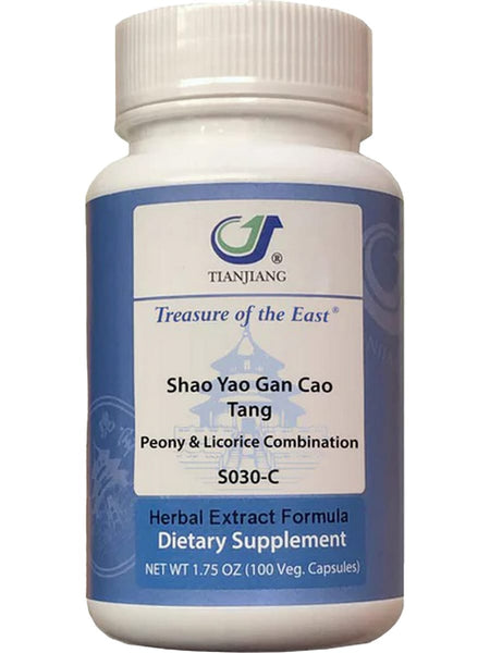 Treasure of the East, Shao Yao Gan Cao Tang, Peony & Licorice Combination, 100 Vegetarian Capsules