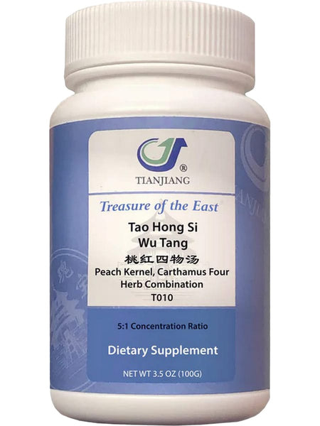 Treasure of the East, Tao Hong Si Wu Tang, Peach Kernel, Carthamus Four Herb Combination, Granules, 100 grams