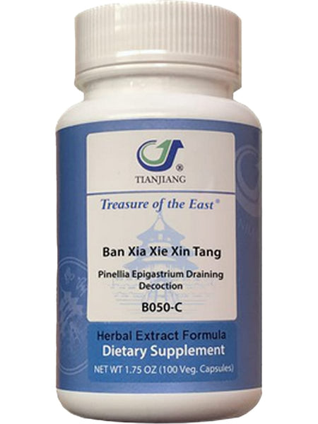 Treasure of the East, Ban Xia Xie Xin Tang, Pinellia Epigastrium Draining Decoction, 100 Vegetarian Capsules