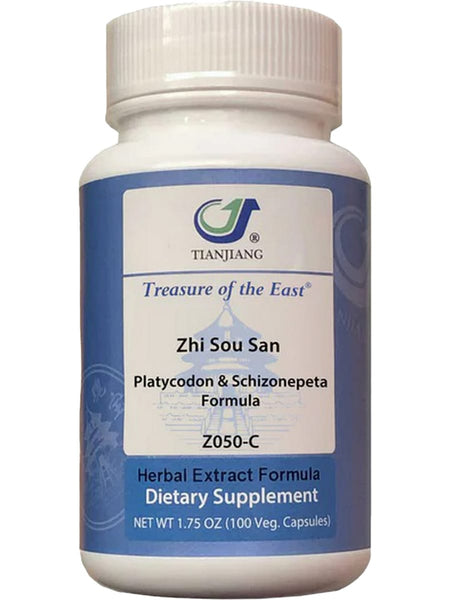 Treasure of the East, Zhi Sou San, Platycodon & Schizonepeta Formula, 100 Vegetarian Capsules