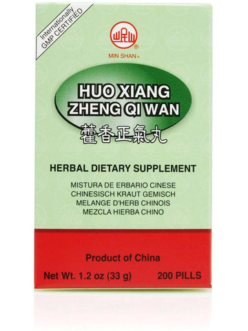 Huo Xiang Zheng Qi Wan, 200 ct, Min Shan